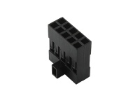 Колодка пластиковая BLD-2x05K, шаг 2.54 х 2.54мм, черная, ключ, 3А, 250В, HSM H4000-10PDYB00R