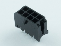 Вилка на плату MMF-2x04S (Micro-Fit), шаг 3.00мм, под пайку, прямой, HSM W4230-08PDSTB0
