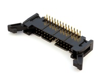 Вилка на плату SCM-26R (IDCC-26MR) шаг 2.54мм х 2.54мм, угловая, с фиксацией, HSM C3000-26RLGB00