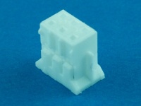 Колодка пластиковая HB-2x03, шаг 2.00 х 2.00 мм, белая, 3А, 250В, KLS KLS1-XA1-2.00-06-H