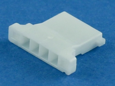 Колодка пластиковая MX125-04, шаг 1.25мм, белая, 1А, 100В, HSM H1257-04PW0000R