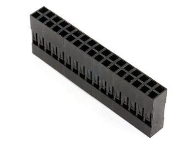 Колодка пластиковая BLD-2x17, шаг 2.54 х 2.54мм, черная, 3А, 250В, HSM H4000-34PDNB00R