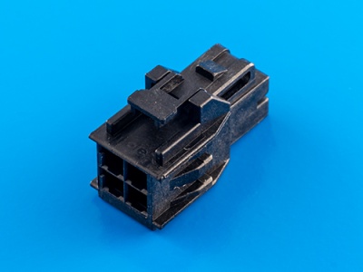 Колодка пластиковая NF-2x2F (NanoFit), шаг 2.50 х 2.50мм, 6.5А, черный, Molex 1053081204