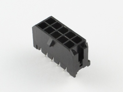 Вилка на плату MMF-2x05S (Micro-Fit), шаг 3.00мм, под пайку, прямой, HSM W4230-10PDSTB0