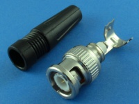 Разъем BNC-M под пайку на кабель GS-1401A (BNC-7101A), черный