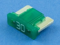 Предохранитель флажковый 10.9мм 30А, зеленый, MINI Low Profile, MTA F300MINILP