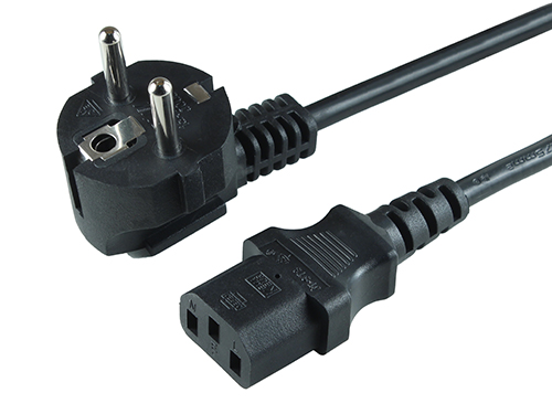 Power Cord PC-186-VDE, 1.8 M, Schuko input and right Angled c13 output, with VDE approval, Black. Schuko c13. Кабель питания, 220в,10а,2 200вт,ЕU-Schuko/iec320-c13,3x0,75мм2,3м, (PC-sh-c13-10a-3.0). PC-186w-VDE. Кабель питания 5.5