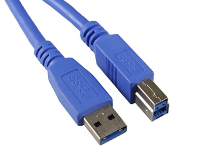 Кабель USB 3.0 AM/BM, 3м, Pro, экран, синий, пакет, Gembird/Cablexpert CCP-USB3-AMBM-10