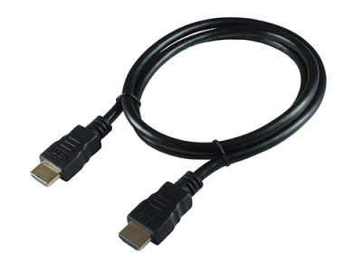 Кабель HDMI - HDMI, 1.0м, v1.4, 19M/19M, черный, позол.раз., экран, Cablexpert CC-HDMI4-1M