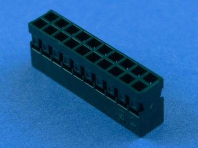 Колодка пластиковая BLD2-2x10 (BLD2-20), шаг 2.00мм, 250В, 1А, Connfly DS1071-01-2*10FCB