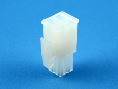 Колодка пластиковая MFB-2x2F, шаг 4.14х4.14мм, 5А, 300В, белая, HSM H1110-04PDAW00R