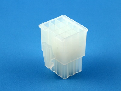 Колодка пластиковая MFB-3x4F, шаг 4.14х4.14мм, 6А, 250В, белая, HSM H1110-12PTAW00R