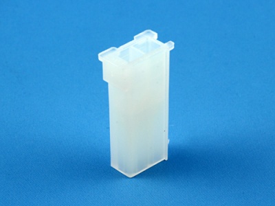 Колодка пластиковая MFB-1x2M, шаг 4.14х4.14мм, 5А, 300В, белая, HSM H1010-02PSAW00R