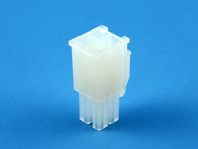 Колодка пластиковая MFB-2x2F, шаг 4.14х4.14мм, 5А, 300В, белая, HSM H1110-04PDAW00R