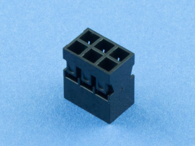 Колодка пластиковая BLD2-2x03 (BLD2-06), шаг 2.00мм, (LHE), Connfly DS1071-01-2X3FCB