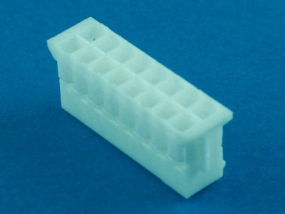 Колодка пластиковая HB-2x08, шаг 2.00 x 2.00мм, белая, 3А, 250В, KLS KLS1-XA1-2.00-16-H
