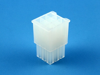 Колодка пластиковая MFB-3x3F, шаг 4.14х4.14мм, 5А, 300В, белая, HSM H1110-09PTAW00R